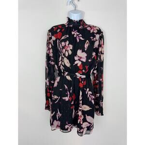 Sanctuary Floral Smocked Waist Mini Dress Size XS